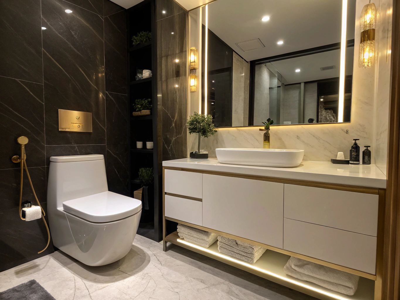 Downtown Luxury Powder Room