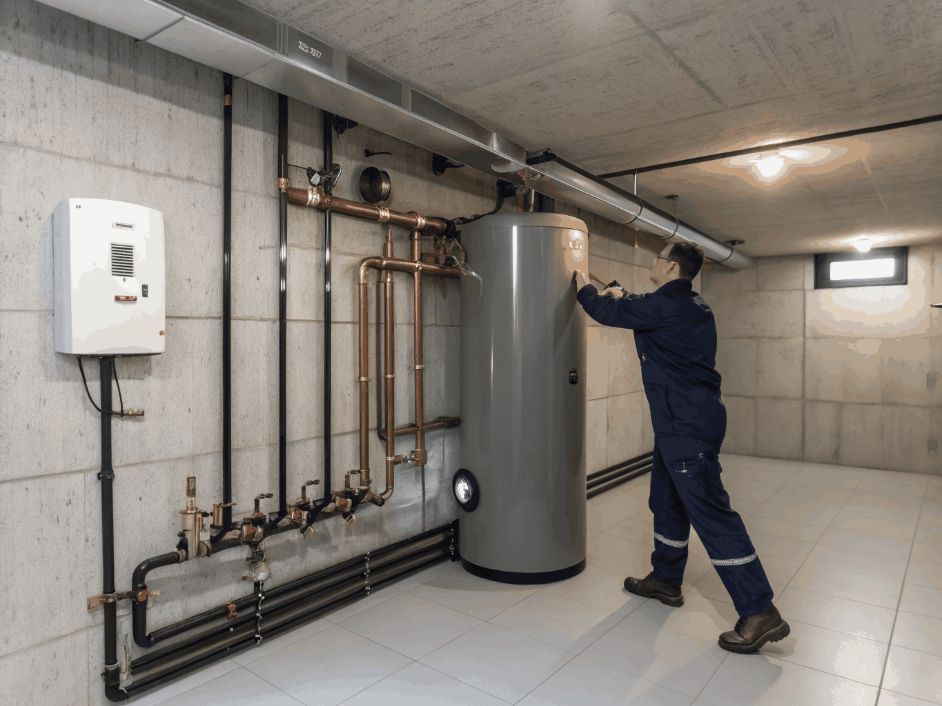 Mechanical Room Plumbing